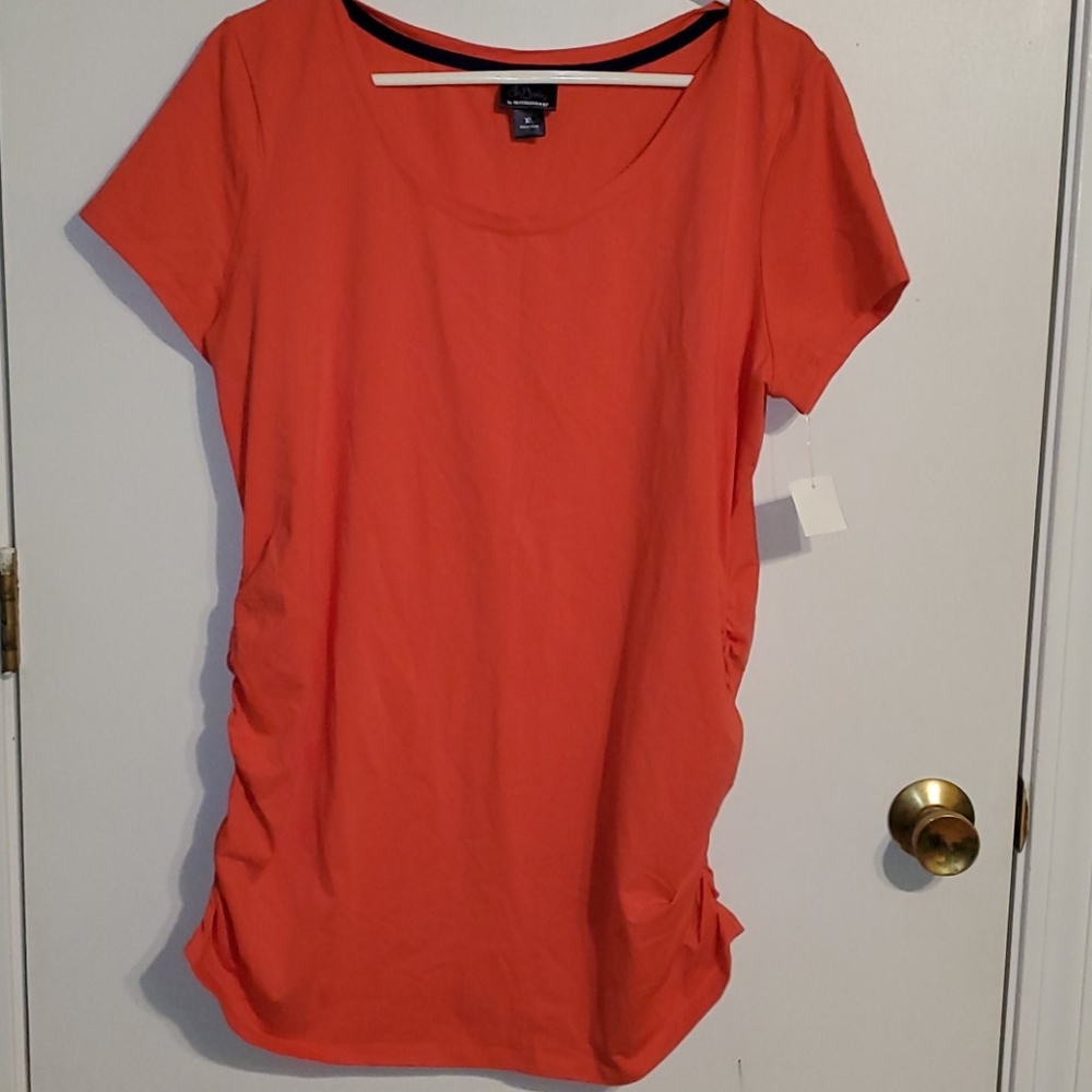 New Motherhood maternit redish orangish T-shirt